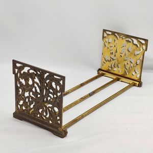 Vintage Brass Expandable Book Holder